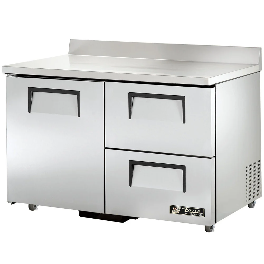True TWT-48D-2-HC 48" Worktop Refrigerator With 1-Door And 2-Drawer
