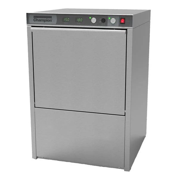 Champion UH130-B High Temperature Undercounter Dishwasher with Built-In Booster Heater - 25 Racks/Hour