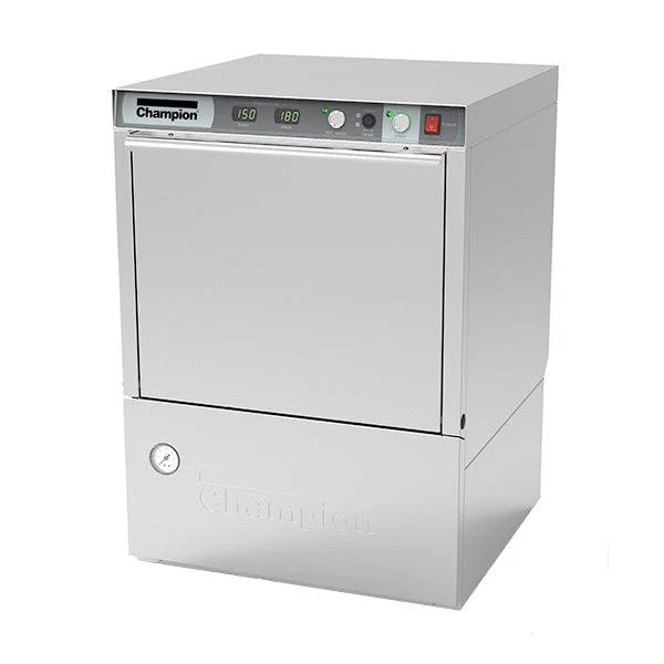 Champion UH230-B High Temperature Undercounter Dishwasher with Built-In Booster Heater - 40 Racks/Hour