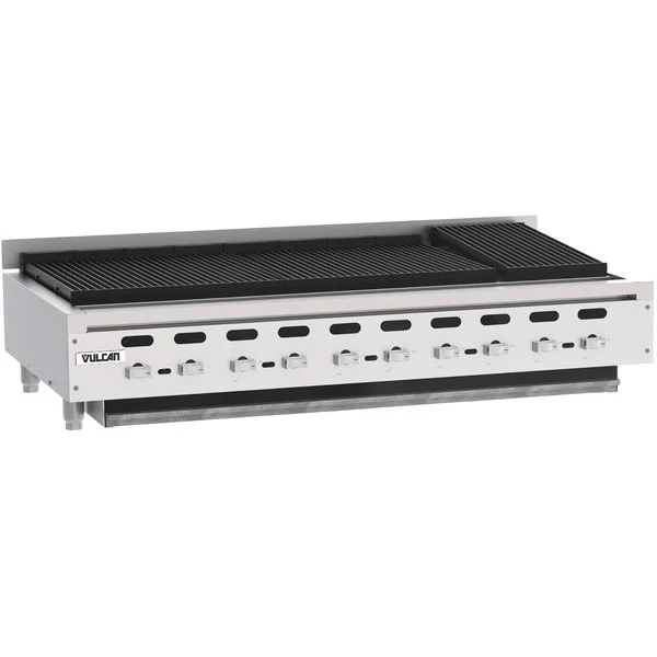 Vulcan VACB60 60" long-lasting-build Radiant Natural Gas Charbroiler - 187,000 BTU