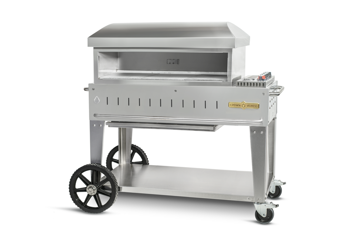Crown Verity - 36" Natural Gas Mobile Outdoor Pizza Oven