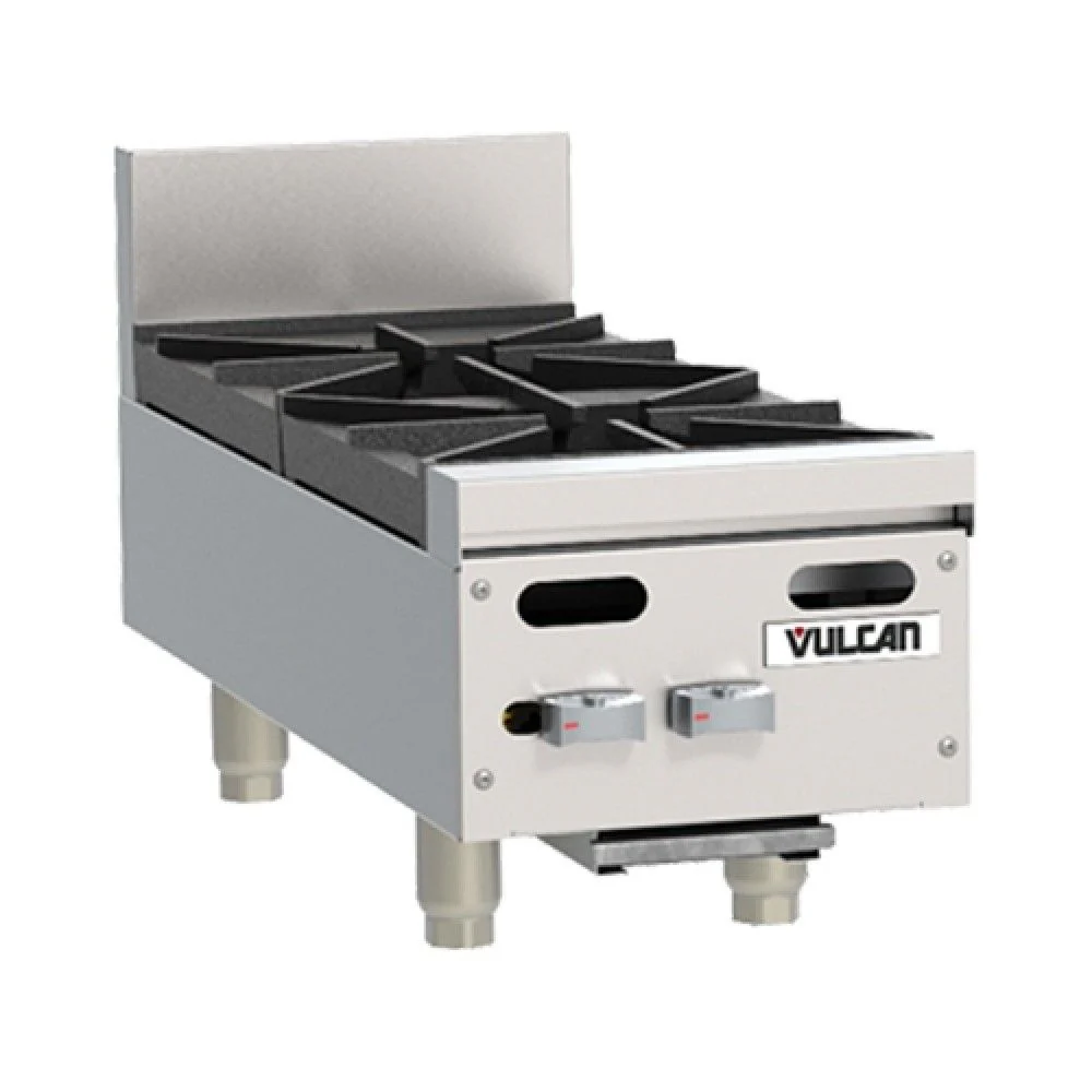 Vulcan VHP212 12” industrial-grade Countertop 2-Burner Natural Gas Hot Plate - 60,000 BTU