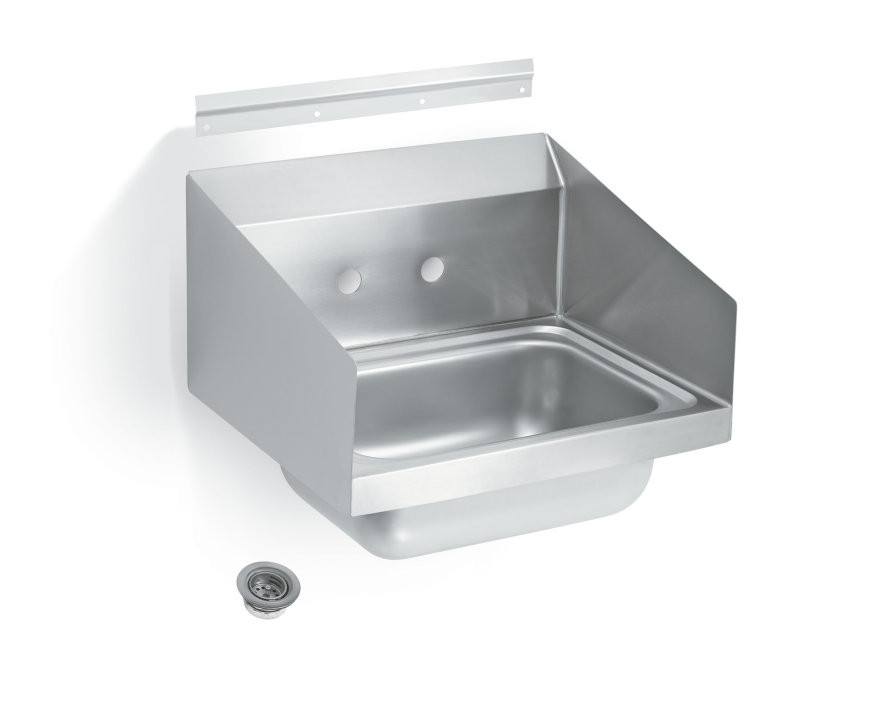Vollrath - Wall-Mount Hand Sink w/ Splash Guards & Strainer - 1410CS