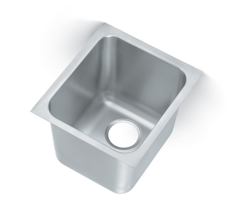 Vollrath - 21" x 18" Single-Bowl Undermount/Welded-In Sink w/ 3.5" Drain - 16141-1