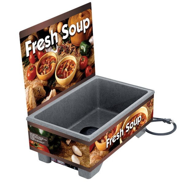 Vollrath - Soup Merchandiser w/ Country Kitchen Graphics & Menu Board - 720200103