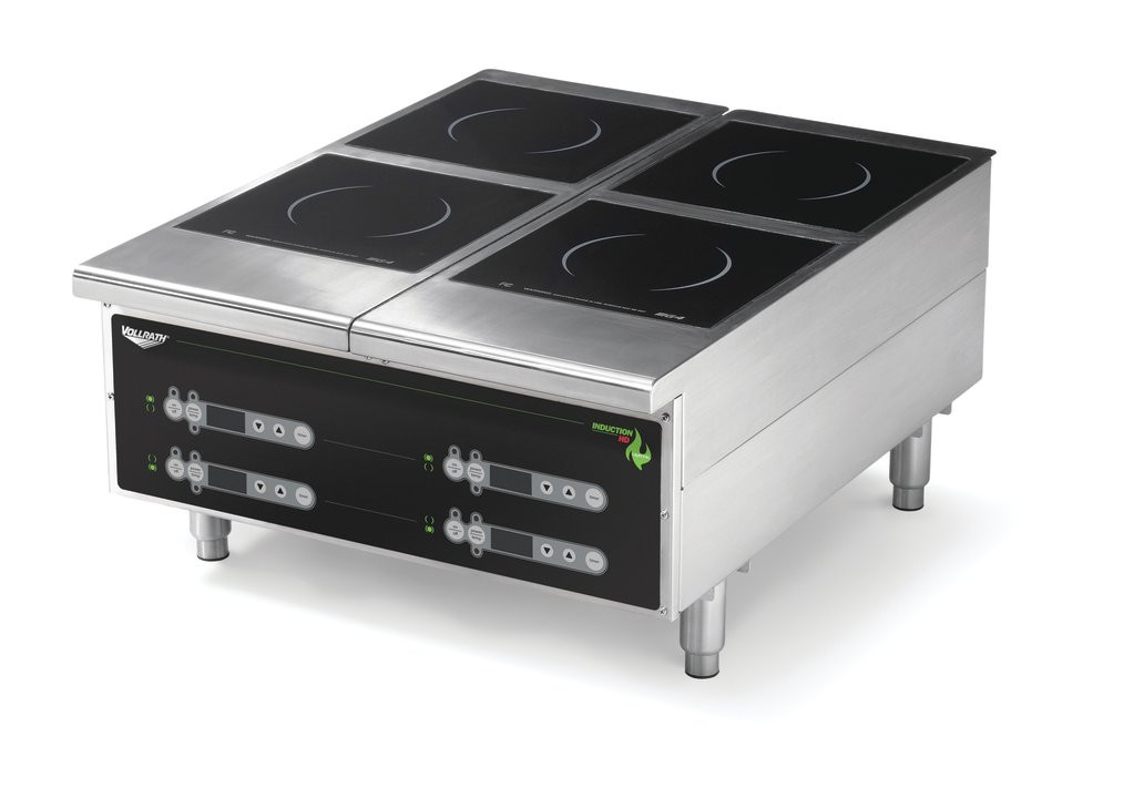 Vollrath - Cayenne industrial-grade 4-Hob Countertop Induction Range w/ Digital Controls - 924HIDC