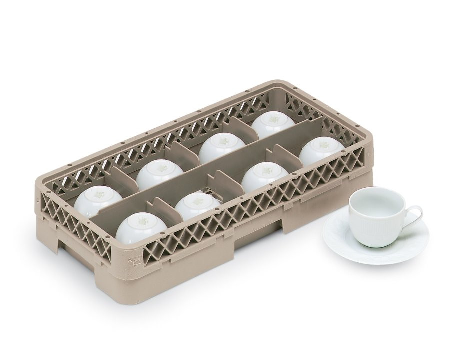 Traex - Half Size 8 Compartment Glass Rack With One Extender (6 Per Case)