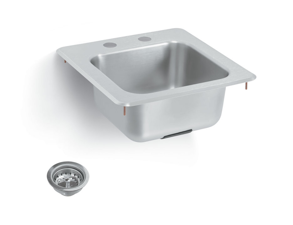Vollrath - 15" x 15" Bar Sink w/ Strainer & Faucet - K1554-C