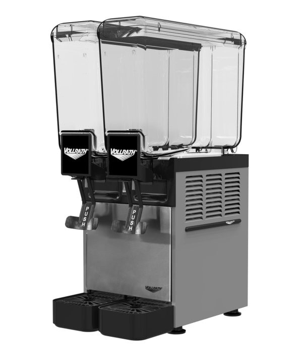 Vollrath - Refrigerated Beverage Dispenser w/ Two 8L Bowls & Agitator - VBBC2-37-A