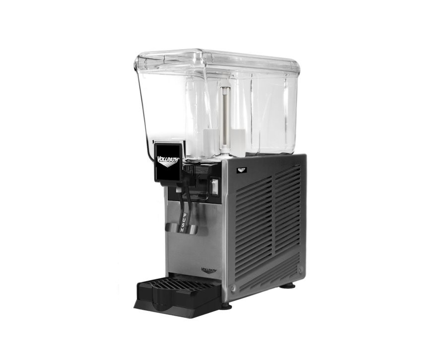 Vollrath - Refrigerated Beverage Dispenser w/ One 12L Bowl & Stirring Paddle - VBBD1-37-S