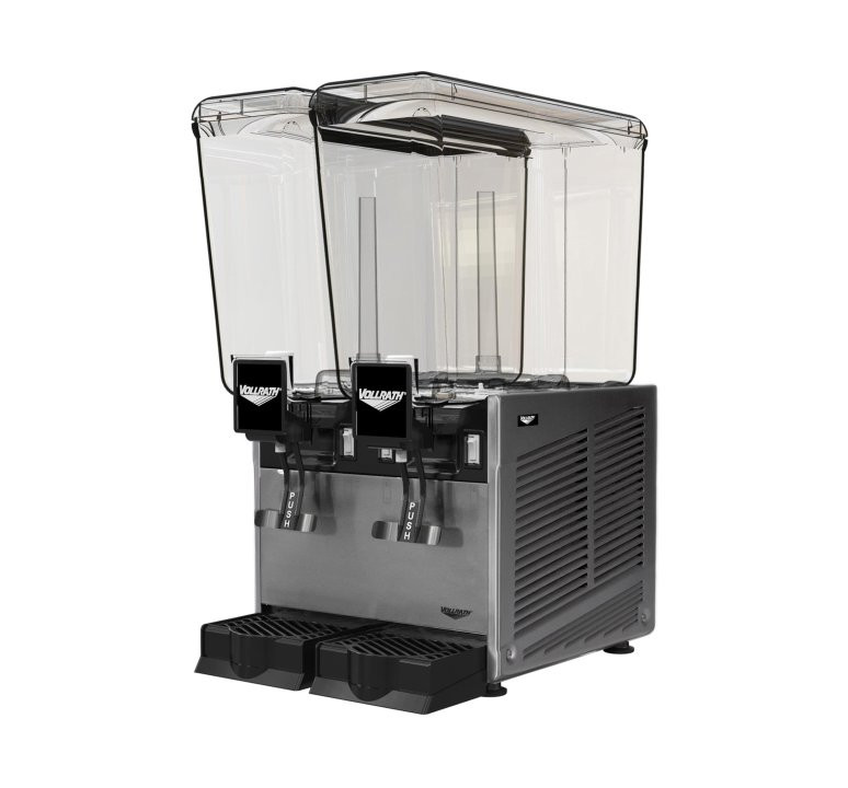 Vollrath - Refrigerated Beverage Dispenser w/ Two 20L Bowls & Fountain Spray - VBBE2-37-F