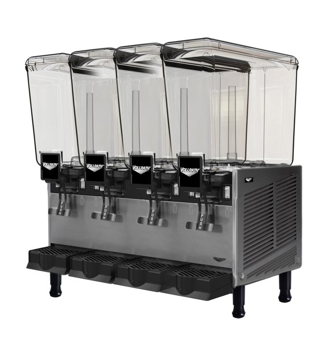 Vollrath - Refrigerated Beverage Dispenser w/ Four 20L Bowls & Fountain Spray - VBBE4-37-F