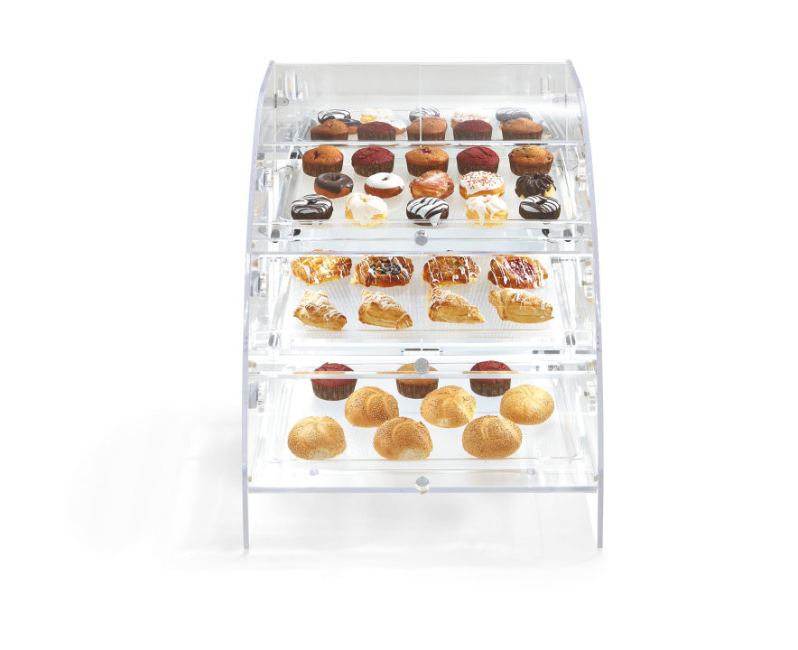 Vollrath - Extra Large 3-Tier Baked Goods Display Case w/ Front Access - XLBC3F-1826-13