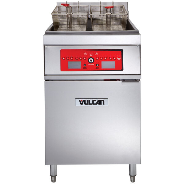 Vulcan - ER Series 85 lb Electric Floor Fryer w/ Computer Controls & 208V - 1ER85C-1