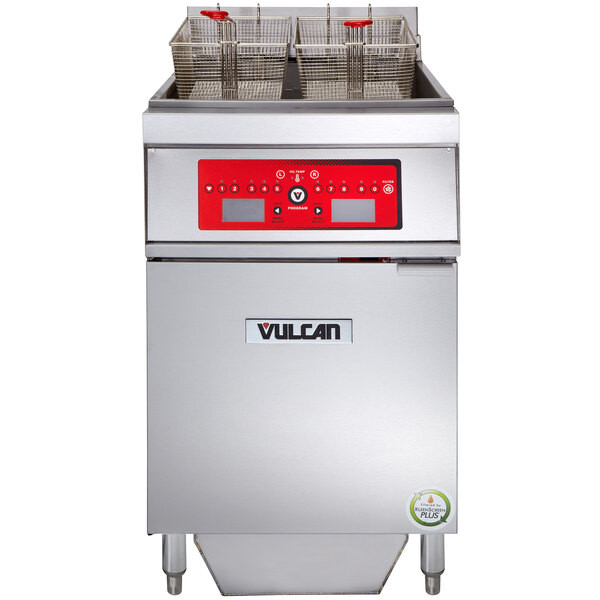 Vulcan - ER Series 85 lb Electric Floor Fryer w/ Computer Controls, KleenScreen Filtration & 208V - 1ER85CF-1