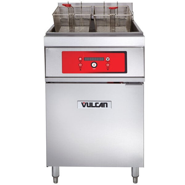 Vulcan - ER Series 85 lb Electric Floor Fryer w/ Digital Controls & 480V - 1ER85D-2