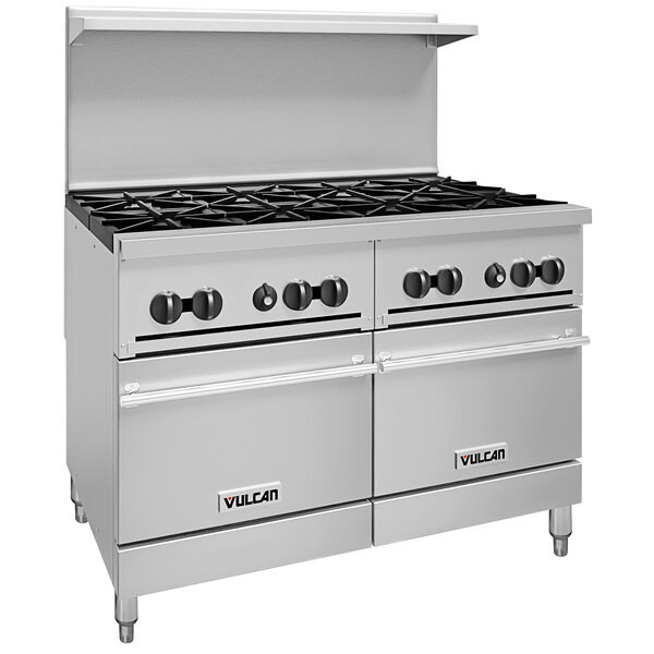 Vulcan - Endurance 48" Natural Gas Range w/ 8 Burners & 2 Ovens - 48SS-8BN