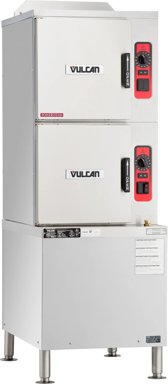 Vulcan - C24GA Series 10 Pan Natural Gas Steamer w/ Base - C24GA10