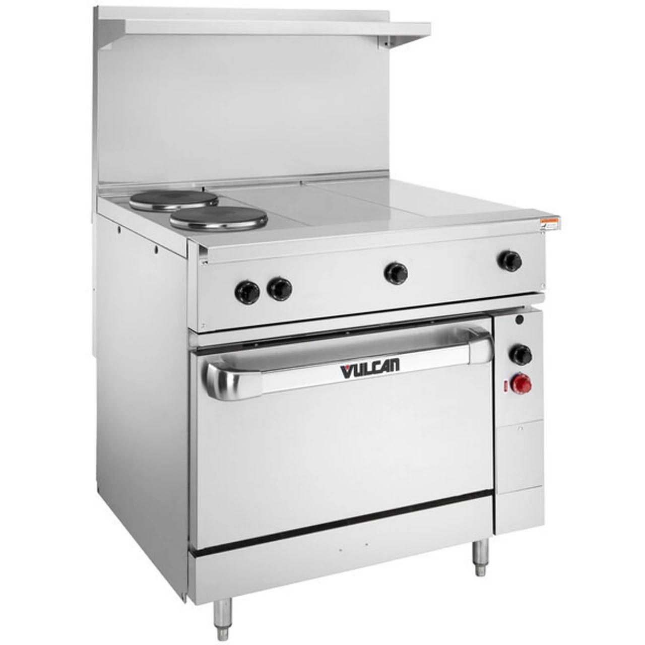Vulcan - EV Series 36" Electric Range 480V w/ 2 French Plates, 2 Hot Tops & Oven - EV36S-2FP2HT-480 Vulcan - EV Series 36" Electric Range 480V w/ 2 French Plates, 2 Hot Tops & Oven - EV36S-2FP2HT-480 - Image 3