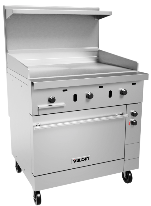 Vulcan - EV Series 36" Electric Range 240V w/ 36" Griddle & Oven - EV36S-36G-240