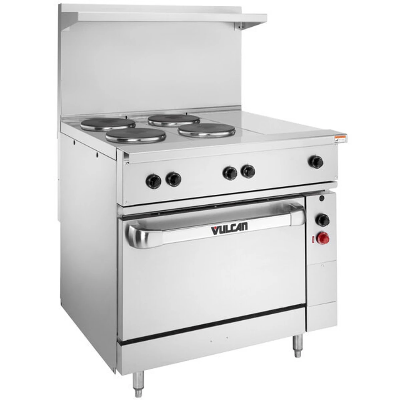 Vulcan - EV Series 36" Electric Range 480V w/ 4 French Plates, 1 Hot Top & Oven - EV36S-4FP1HT-480 Vulcan - EV Series 36" Electric Range 480V w/ 4 French Plates, 1 Hot Top & Oven - EV36S-4FP1HT-480 - Image 3