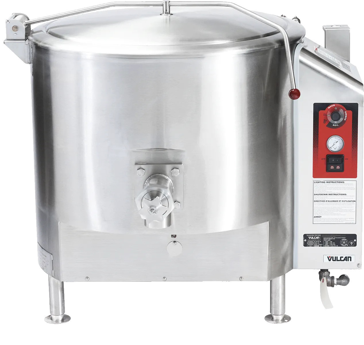 Vulcan - G Series 40 Gallon Liquid Propane Floor Mounted Stationary Kettle - GS40ES