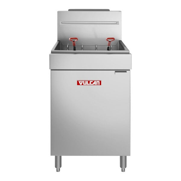 Vulcan - LG Series 70 lb Liquid Propane Floor Fryer w/ Millivolt Controls - LG500