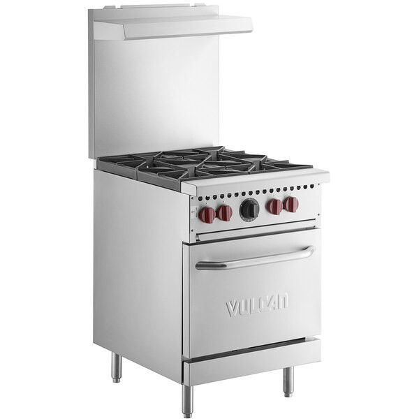 Vulcan - SX Series 24" Liquid Propane Range w/ 4 Burners & Oven - SX24-4B