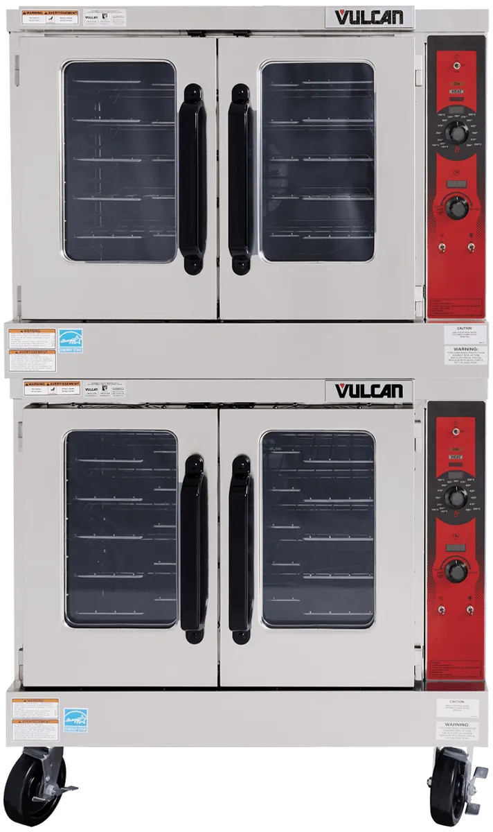 Vulcan - VC Series Double Deck Electric Deep Depth Convection Oven 208V/1Ph w/ Solid State Controls - VC66ED