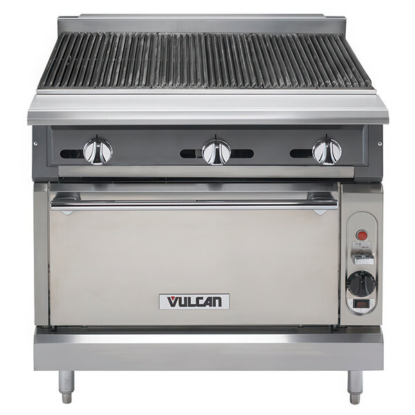 Vulcan - V Series 36" Liquid Propane Range w/ Charbroiler & Convection Oven - VCBB36C