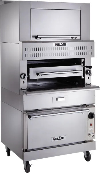 Vulcan - V Series 36" Natural Gas Double Deck Infrared Broiler w/ Finishing Oven & Convection Oven - VIR1CF