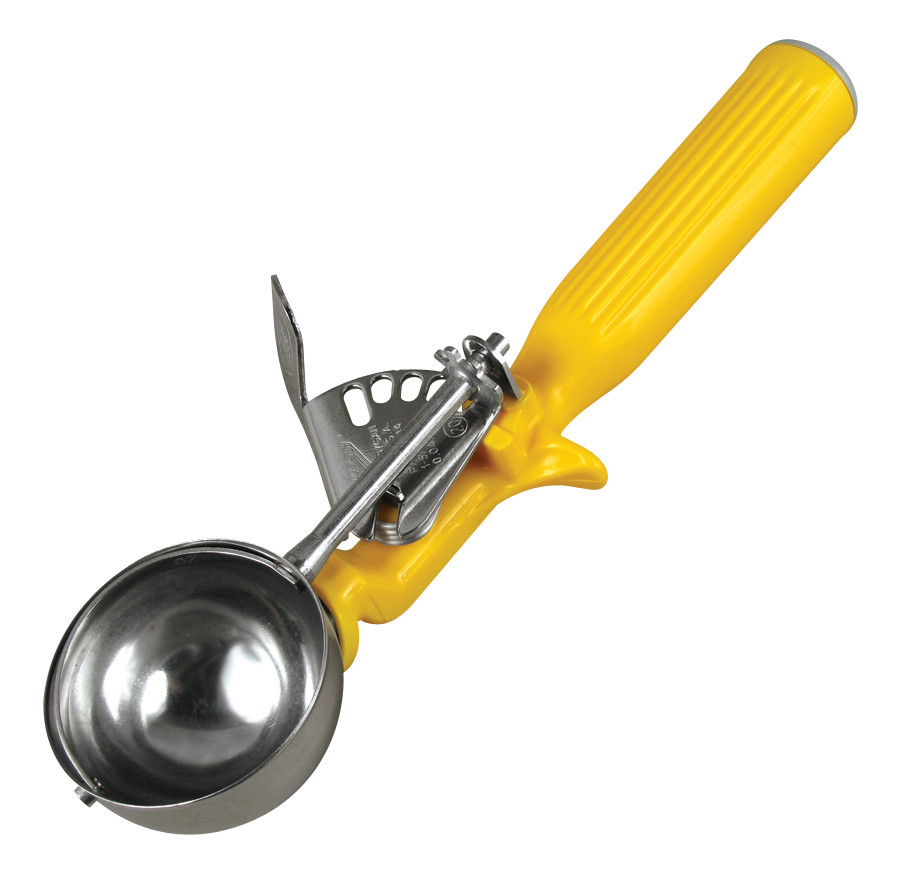 Vollrath - #20 Yellow 1 5/8oz Thumb Press Disher