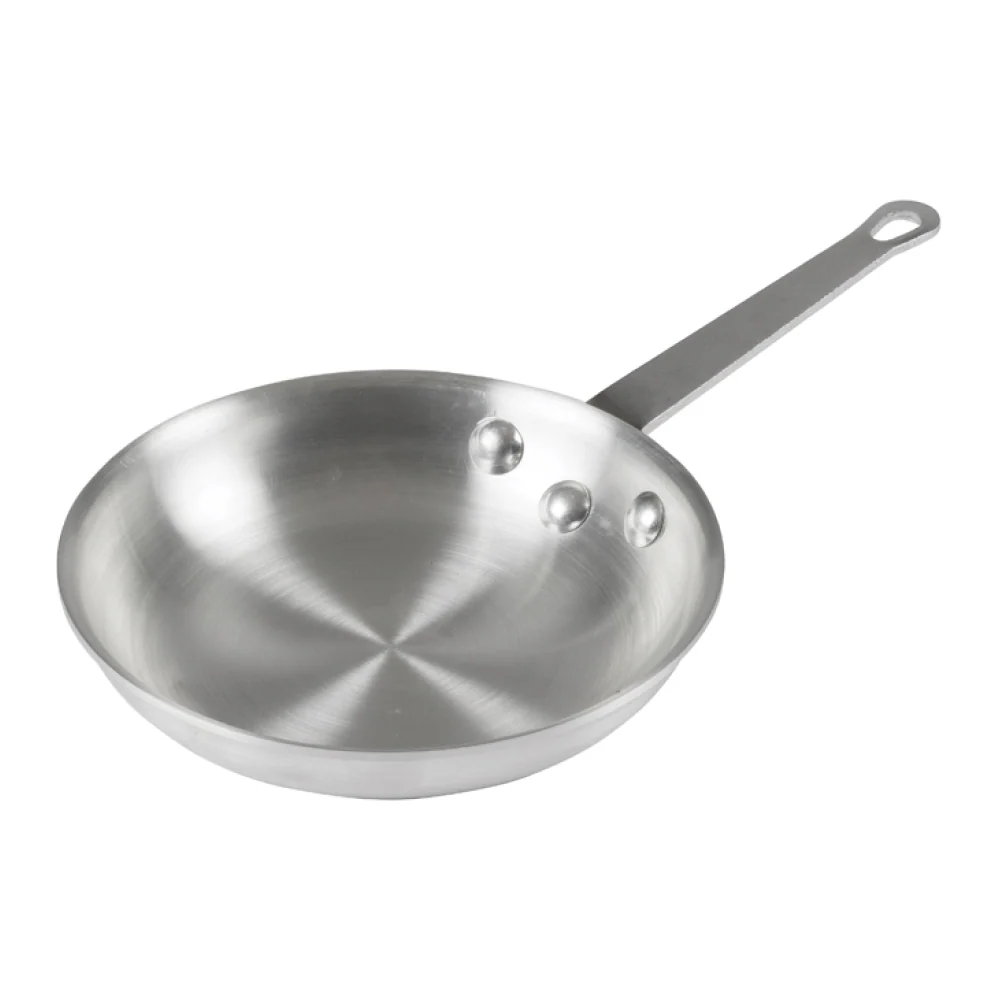 Winco 7" Gladiator Natural Finish Aluminum Fry Pan - AFP-7A