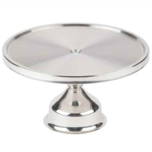Winco CKSR-13 13" Stainless Steel Cake Stand