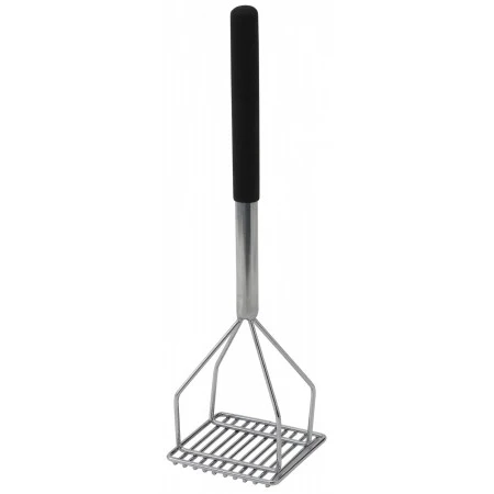 Winco 18" Square Potato Masher with Black Handle - PTMP-18S