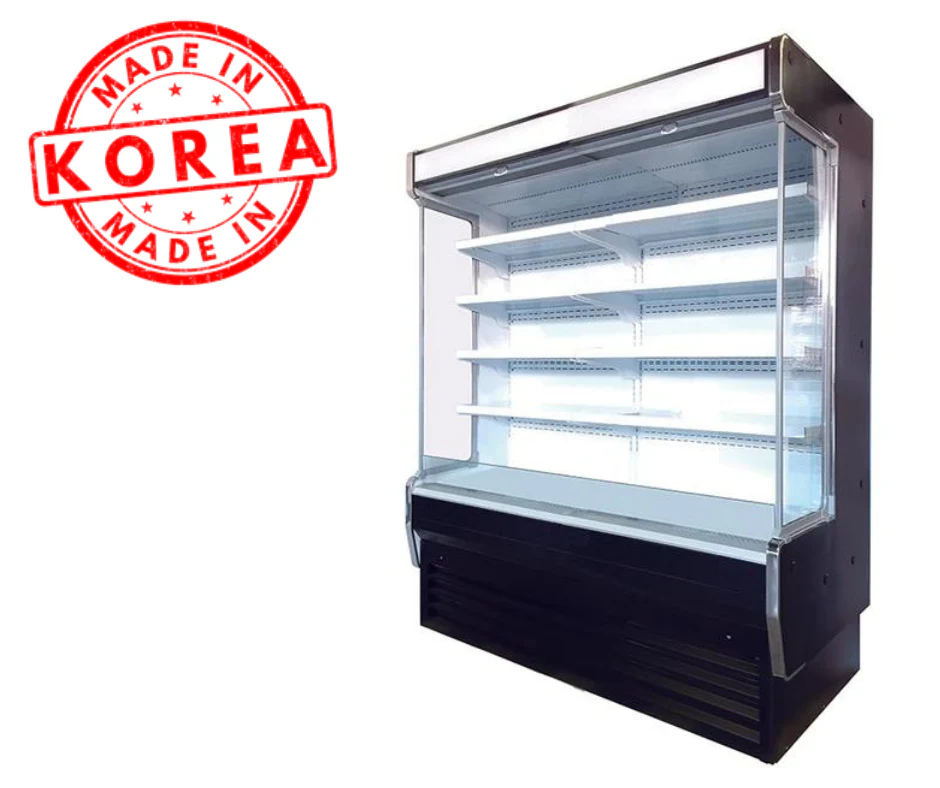 Windchill Pro WPOD-60VG Refrigerated Grab And Go 60" Wide Open Display Merchandiser/Cooler with Glass Sides