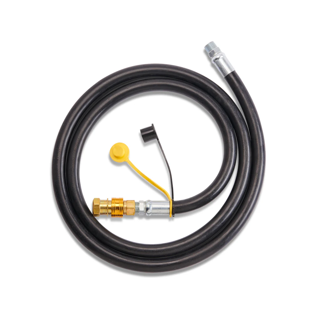 Crown Verity ZCV-NGH075 10’ Natural Gas Hose with Quick Disconnect - 0.75” Diameter