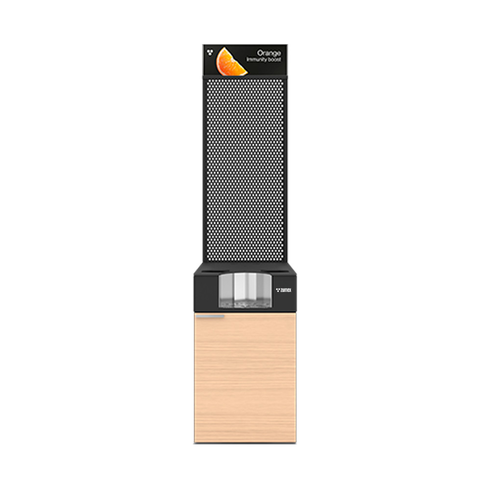 Zumex - Oiled Oak Slim Corner Podium for Versatile Pro & Star Juicers - 11819